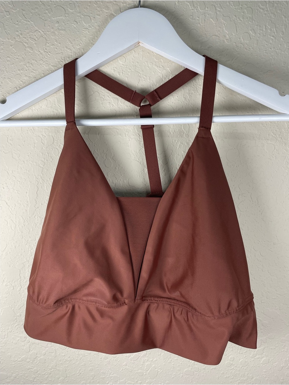 OFFLINE BY AERIE | Brown T-Back Sports Bra Bralette | XXL